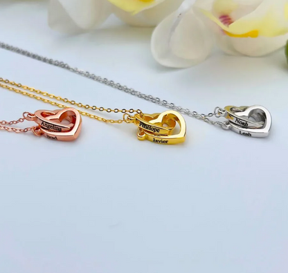 Coffret Rose Éternelle & collier personnalisé
